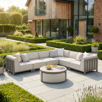 Aluminium garden furniture spain brings a fresh wave of style, versatility, and innovation to outdoor living. Carefully curated with a keen eye on the latest trends Outdoor sofa spain